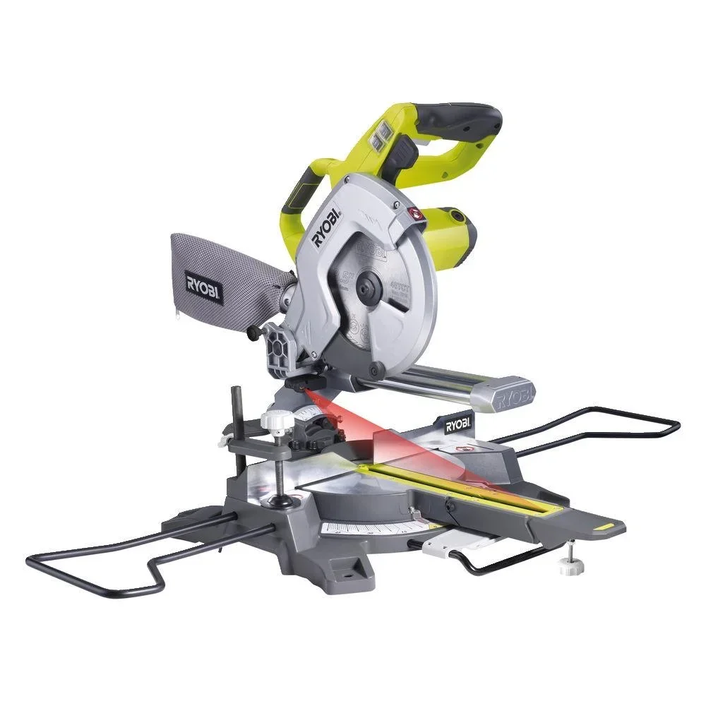 Mitre saw with pull function, 1500 watts, saw blade diameter 216 mm
