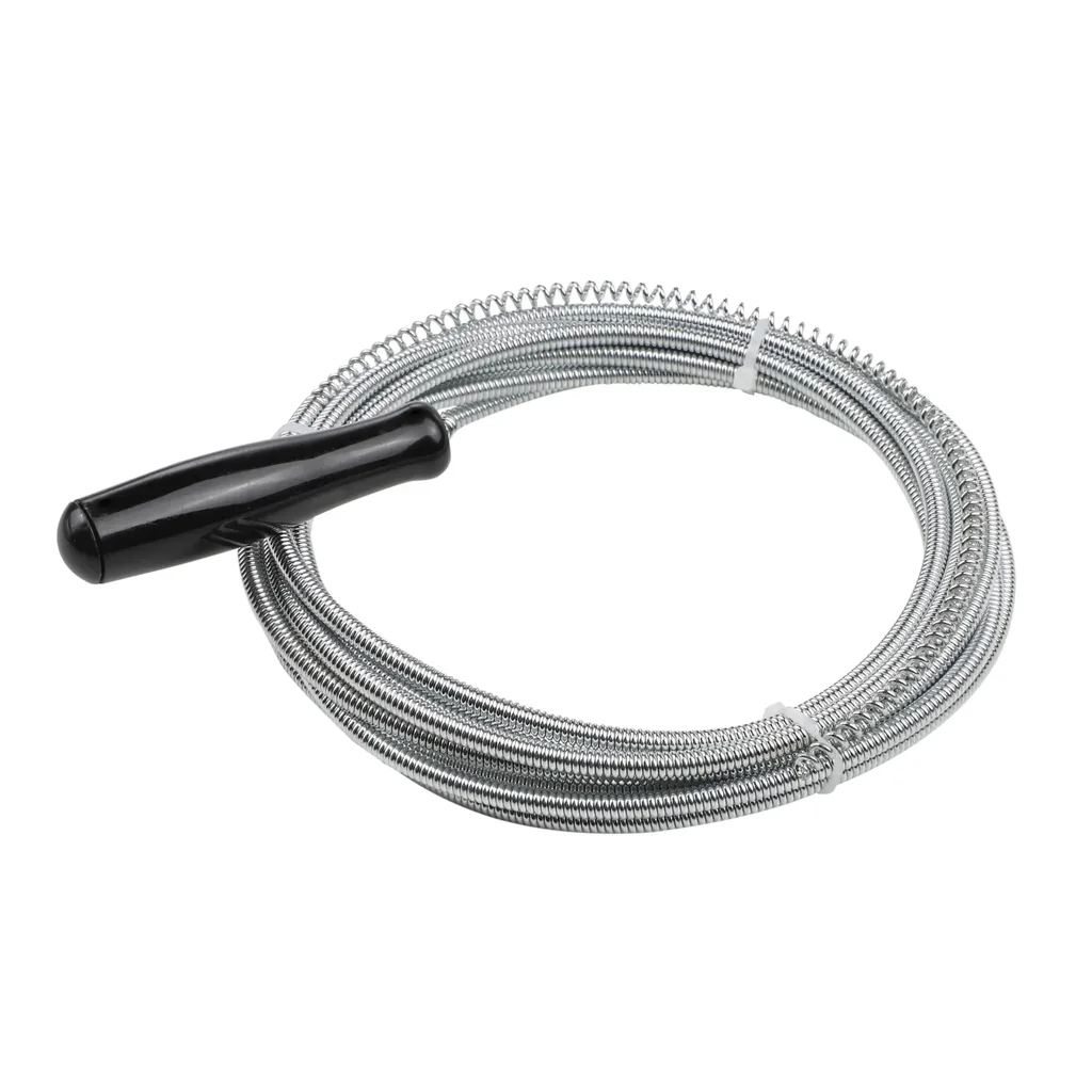 Stainless steel drain cleaning spiral