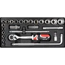 YATO set of hexagon keys and accessories - 25 pieces
