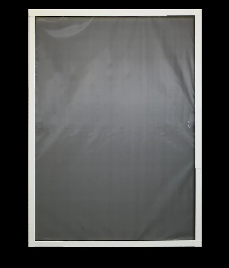 Telescopic insect screen window slim with pollen protection 120 x 140 cm, white