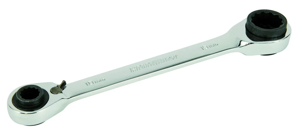 4-in-1 ring spanner set with ratchet function