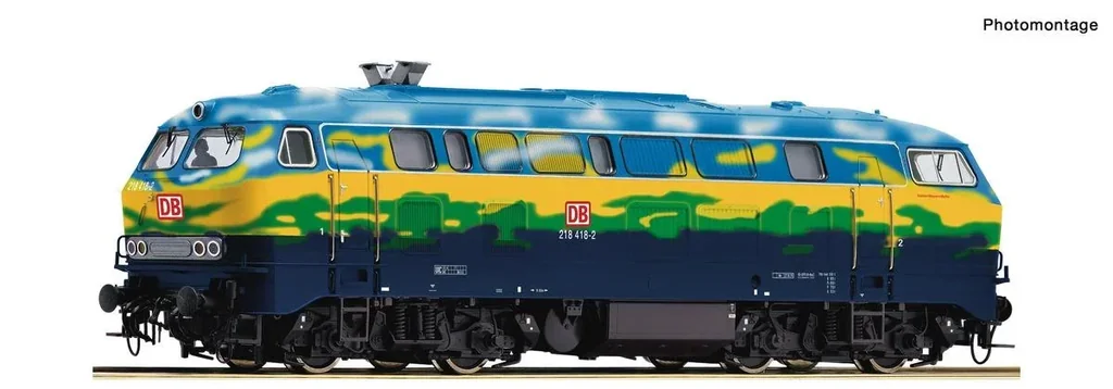Diesel locomotive 218 418 of Deutsche Bahn