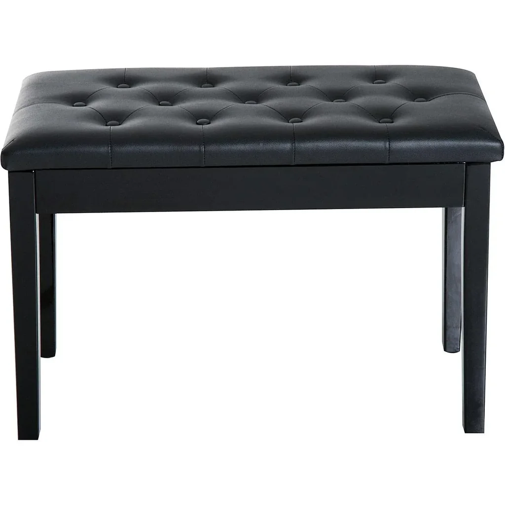 Piano bench vanity stool with storage space