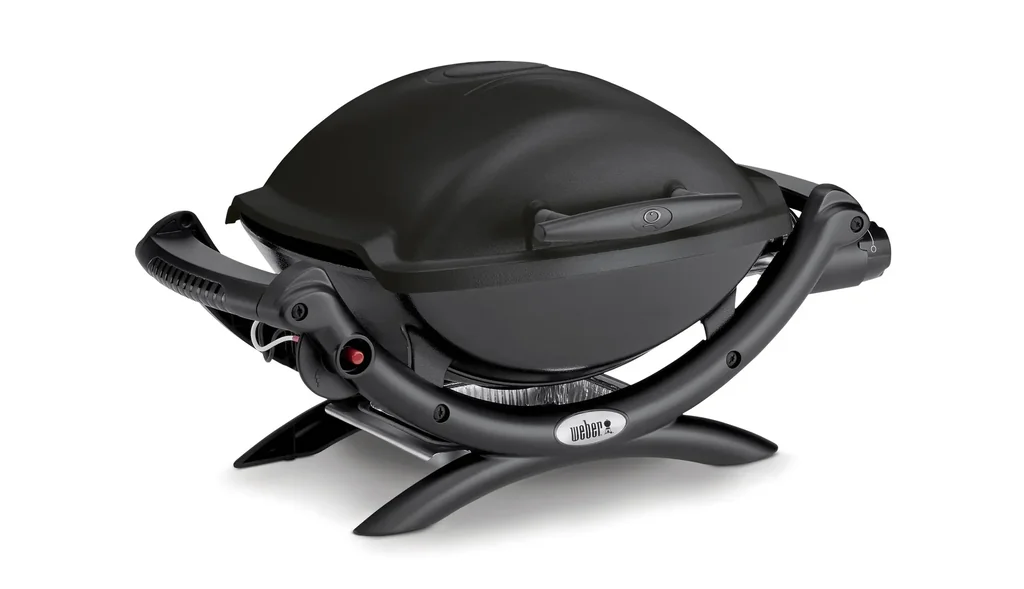 Gas grill Q 1000, black, without side tables