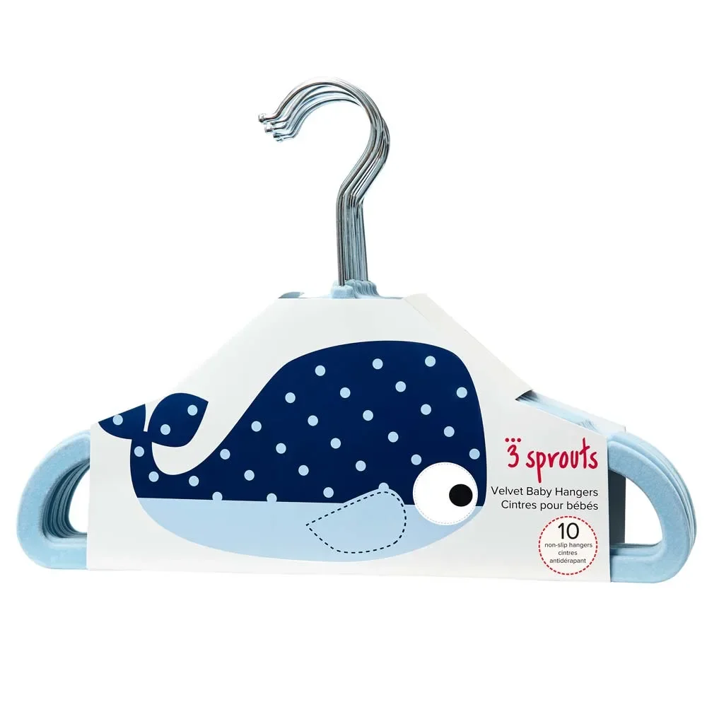 3 Sprouts wieszak dziecięcy wieloryb uni blue