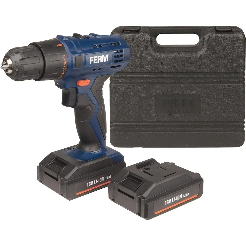 CDM1120 Cordless Drill Driver - with 2x 18V Li-Ion - 1.5Ah - Battery Quick Charger