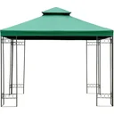 Replacement roof 3x3m roof for metal pavilion green