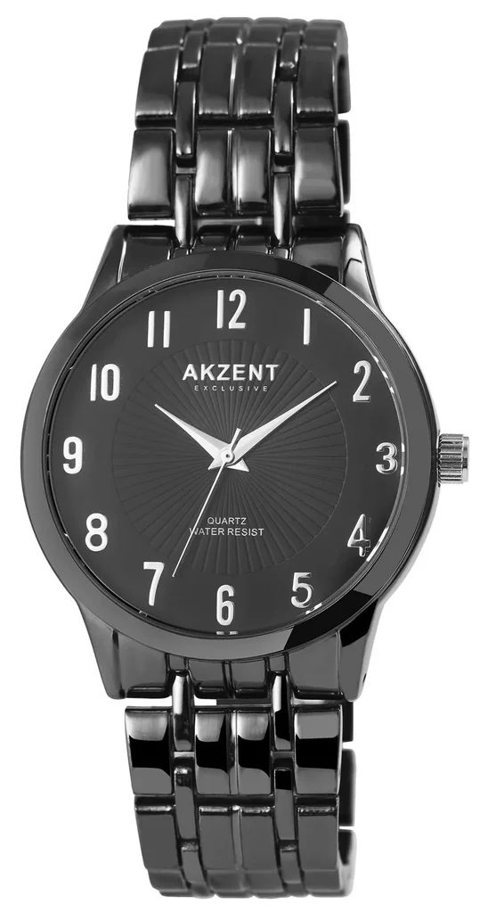 Men's watch with metal bracelet