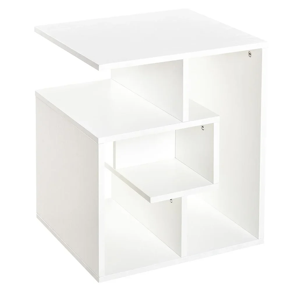 Side table standing shelf white 45 x 40 x 55 cm