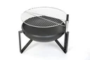 Grill fire pit including grill grate 70x70x75 cm black