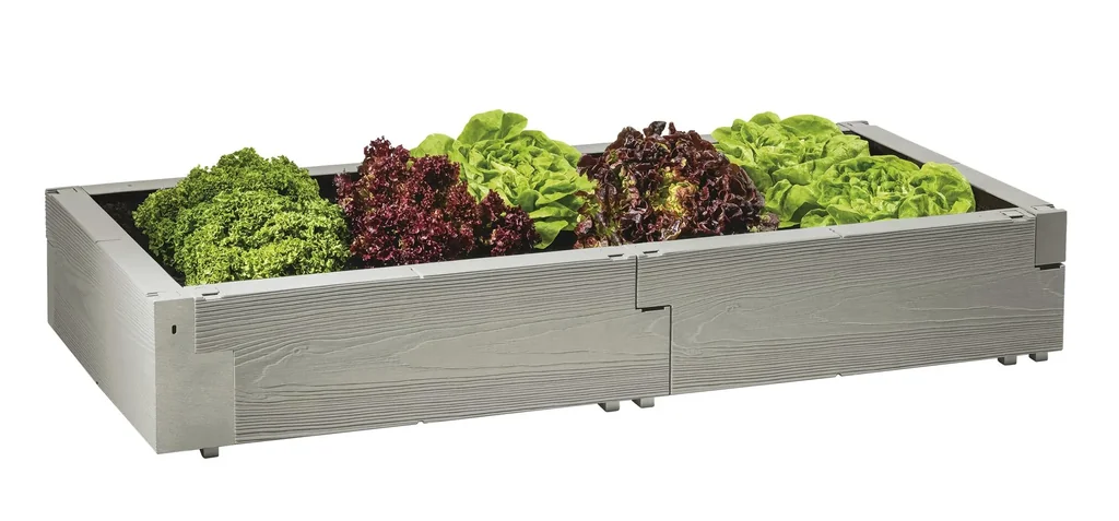 Raised bed "TIMBER" basic set, wood look Nordic Wood