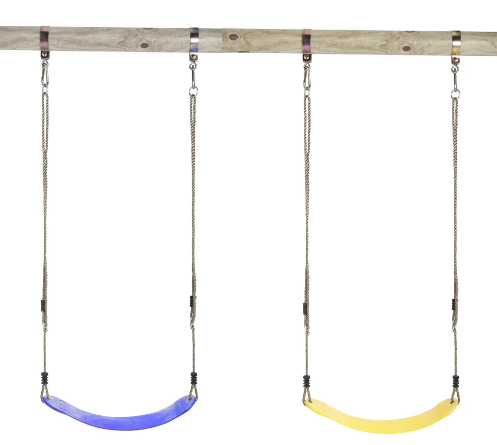 Flexible swing seat in yellow