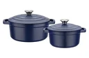 Garnek, ok. 24 cm, ok. 3,8 l, z żeliwa Blue Magic