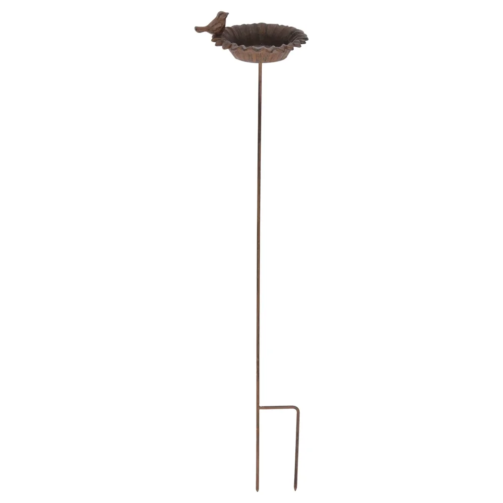 Birdbath with stick