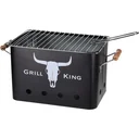 Grill King Charcoal Grill - Rectangular - Matte Black - 32x20x20 cm