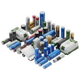 Obraz Lithium Batteries Solar Panels