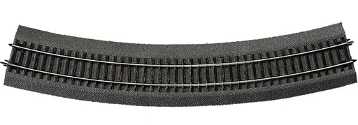 "6 pieces curved track R6 with bedding, radius 604.4 mm, curve angle 30° image"
