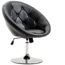 Height-adjustable work stool black