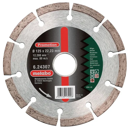 "Diamond cutting disc "SP" 125 x 22.3 mm, universal, segmented image"