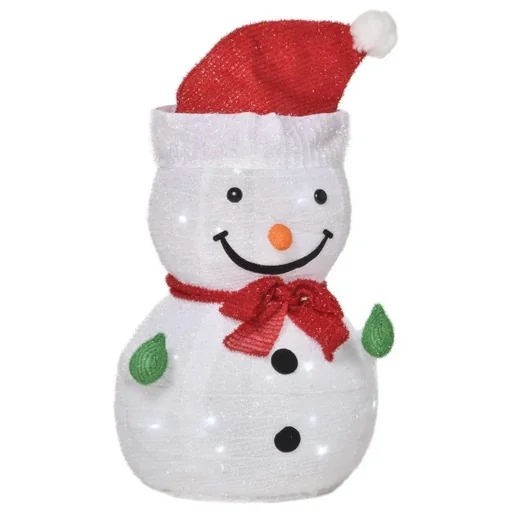 "Christmas snowman Christmas decoration with LED lights image"