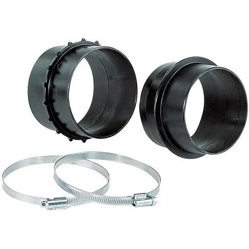 "Hose extension coupling of 2 clamps image"