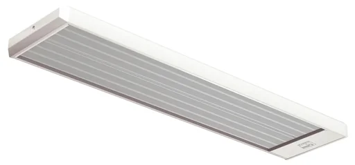 "InduStrip EZ2-1200, IR ceiling spotlight / dark radiator, 1200W 230V, white, IP44 image"