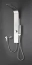 Shower fitting single-lever shower fitting made of stainless steel G 1/2 individually usable