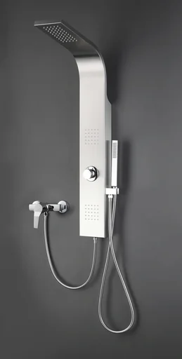 "Shower fitting single-lever shower fitting made of stainless steel G 1/2 individually usable image"