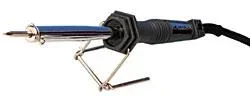 "Soldering iron VDE 30 W with stand/tip, straight pencil tip image"