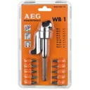 Angle screw head WB1 10 scr-bits 11pc