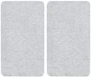 3-in-1 stove cover plates, cutting boards, worktops, glass, transparent, each 52 x 30 cm
