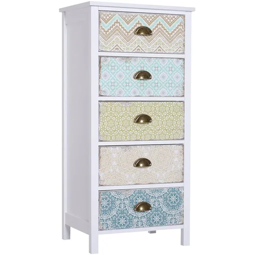 "Chest of drawers in shabby chic look colorful image"