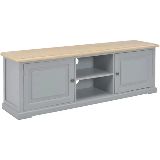 "TV cabinet 120x30x40 cm wood grey image"