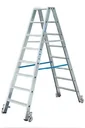 Steps double ladder 2 x 3 steps ladder aluminum mobile