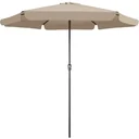 Aluminium XXL parasol - taupe - Ø330cm - 266cm high - water-repellent