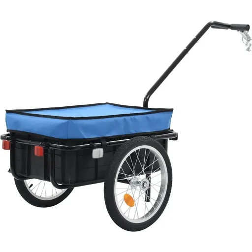 "Bicycle trailer 155x61x83 cm steel blue image"