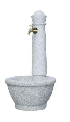 "Stone fountain ROMA, light granite image"