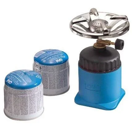 "CFH stove including 2 gas cartridges showers 190 grams image"