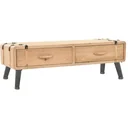 TV cabinet 120x33x35 cm made of solid pine wood