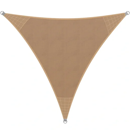 "Shade cloth HDPE fabric triangle sand 5 x 5 x 5m image"