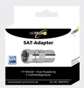 SAT adapter F-connector-coax coupling