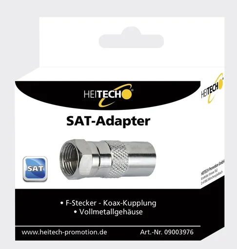 "SAT adapter F-connector-coax coupling image"