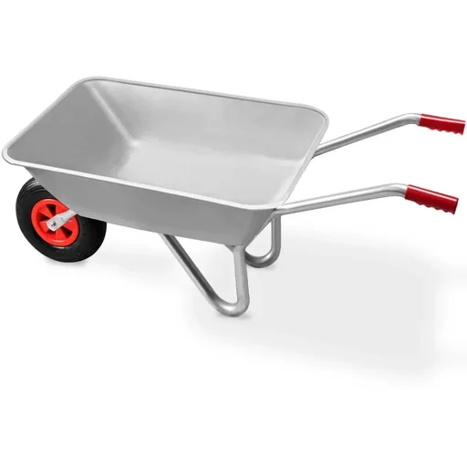 "Galvanized wheelbarrow 100 kg with pneumatic tires - 80 liters image"