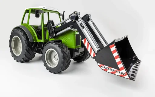 "RC tractor with front loader 2.4 G 100% 1:16 image"