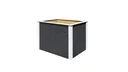 Modular raised bed, wall thickness 21 mm, anthracite, 100 x 71 x 69 cm
