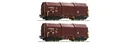 Set of 2 telescopic hood trolleys