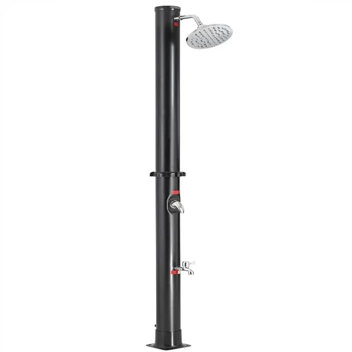 "Garden shower - solar-powered - for outdoor use - free hot water image"