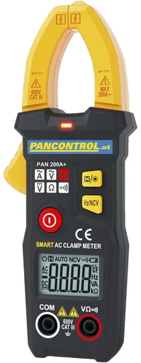 "PAN 200A+ - Digital current clamp AC with automatic function selection image"