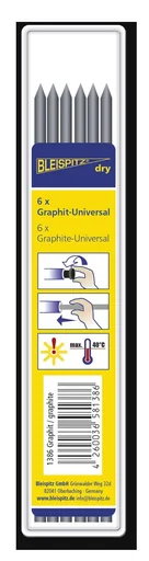 "Graphite refill lead set 6-piece image"