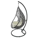 Garden hanging chair "Kuba" - anthracite/white